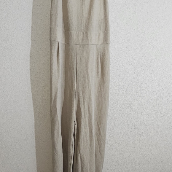 Zara Jumpsuit Medium Tan Loose Fit Overalls - Picture 13 of 14